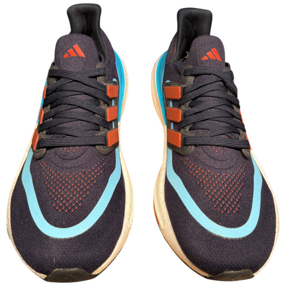 ADIDAS UltraBoost Light Men\'s 8 Running Shoes Blue Red Sneakers Worn Once main image 4